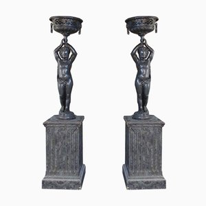 Statues en Fonte, Set de 2