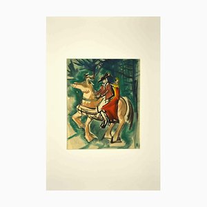 Unknown, Knight and Girl, Painting, 1950s