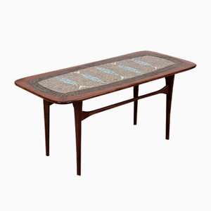 Mesa de centro vintage con mosaico de colores de Edvard Johansson para Ejm, años 60