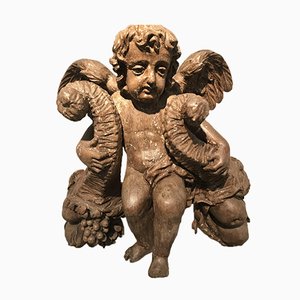 Sculpture of Angel with Contemporary Resistors, Belgium, 17th Century