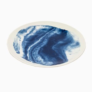 Plato de ensalada Indigo Storm de Faye Toogood