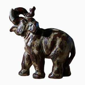 Éléphant par Knud Kyhn pour Royal Copenhagen