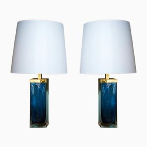 Lámparas de cristal de Murano. Juego de 2