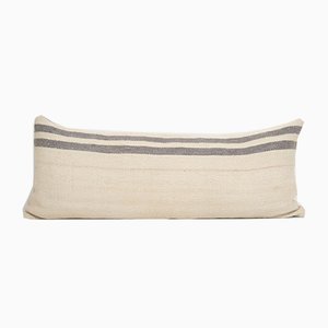 Anatolian Boho Striped Lumbar Kilim Cushion Cover Case