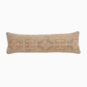 Extra Long Turkish Ethnic Faded Copper Lumbar Oushak Rug Bedding Cushion Cover