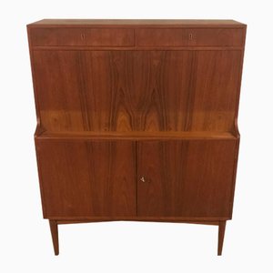 Secretaire in teak di HPHansen, Danimarca, anni '60