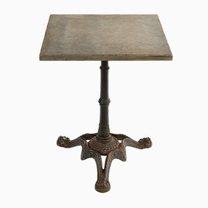 Bistro Table in Cast Iron and Stone