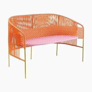 Orange Caribe 2-Seater Bank by Sebastian Herkner