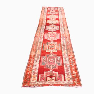 Tapis de Couloir Oushak Vintage en Laine Tissée à la Main, Turquie