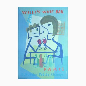 Willi's Wine Bar Poster by Xavier Mariscal, 1998