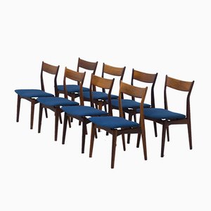 Rosewood by Dining Chairs H.P. Hansen Møbelindustri, Denmark, Set of 8