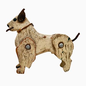 Cane snodato in legno antico