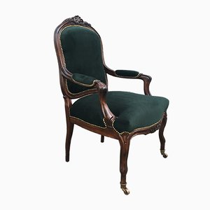 Antique Baroque Style Throne Armchair