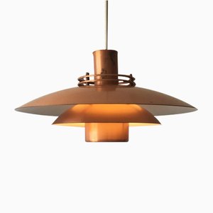 Danish Copper Pendant Lamp from Form Light, 1960s