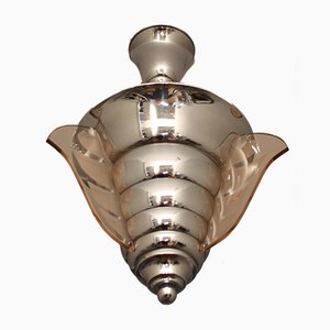 Lámpara colgante Art Déco de Henri Petitot para Maison Petitot, años 30