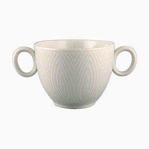 White Sauce Bowl by Axel Salto for Royal Copenhagen, 1960s