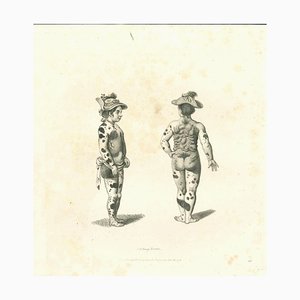 Thomas Holloway, Strange Figures, Original Etching, 1810