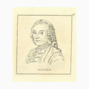 Thomas Holloway, Portrait of Moncrief, Original Etching, 1810