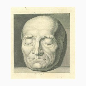 John Hall, Head of a Man, Grabado original, 1810