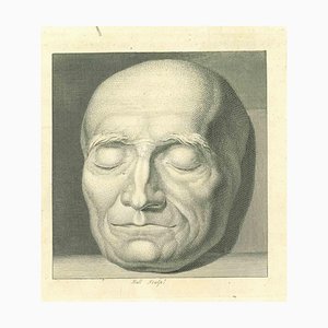 John Hall, Head of a Man, Original Etching, 1810