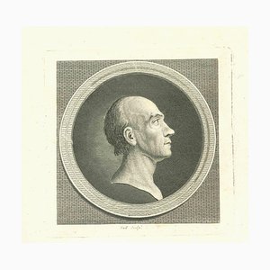 John Hall, Portrait of a Man, Grabado original, 1810