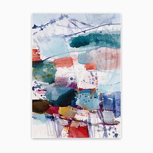 Berg und Tal VII, Abstraktes Expressionistisches Gemälde, 2021