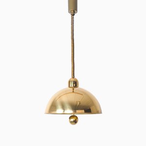 Brass Rise and Fall Hanging Lamp from Cosack, 1970s