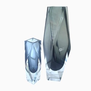 Faceted Murano Glass Vase from Nason, 1960s, Set of 2