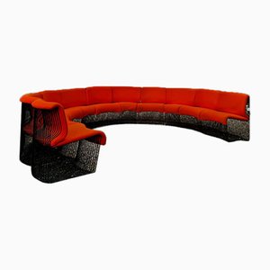 Modulares Vintage Pantonova Sofa von Verner Panton für Fritz Hansen, 11 . Set