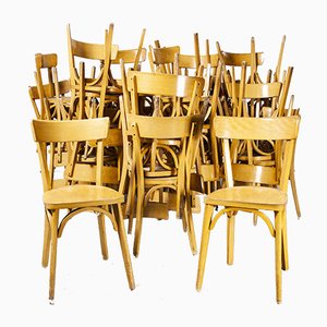 French Luterma Bentwood Model Ob Dining Chairs by Marcel Breuer, 1950s