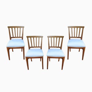 Mid-Century Dining Chairs in Pine by Carl Malmsten, Sweden, 1940s, Set of 4