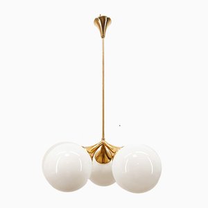 Sputnik Suspension with Glossy White Globes