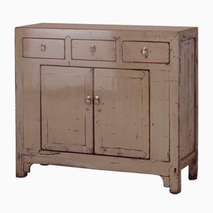 Gray Lacquer Storage Cabinet