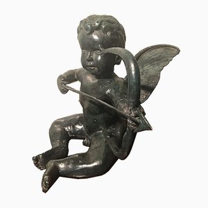 Estatua de Cupido Art Déco de bronce, Bolonia, década de 1900