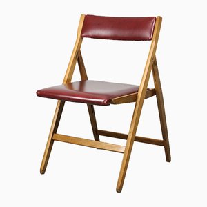 Vintage Red Eden Folding Chair by Gio Ponti