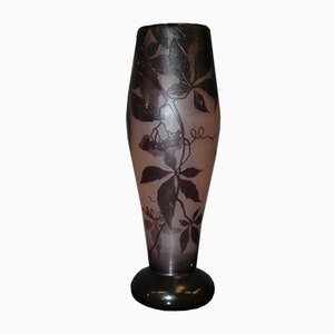 Jugendstil Vase mit Reben Dekoration von Gauthier