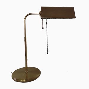 Lampe de Bureau Pivotante Vintage en Laiton