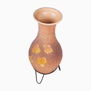 Mid-Century Ceramic Vase with Base