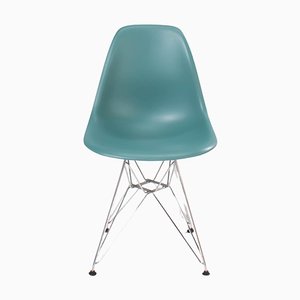 Sedia da pranzo DSR grigia di Charles & Ray Eames per Vitra