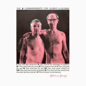 The X Commandments pour G & G par Gilbert & George