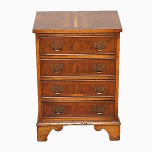 Vintage Georgian Style Yew Wood Chest of Drawers