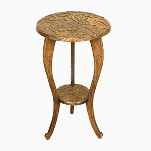 Hand Carved Side Table from Liberty London, 1900s