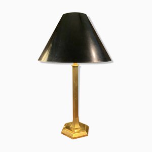 Lámpara de latón dorado