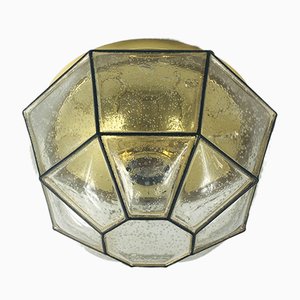 Mid-Century Wandlampe aus Glas von Limburg, 1960er