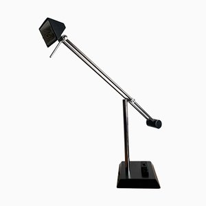 Lámpara de escritorio giratoria vintage de metal negro de Hillebrand Lighting