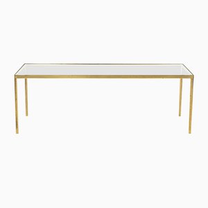 Brass and Glass Coffee Table from Bergboms
