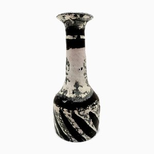 Small Mid-Century Modern Grayscale Vase by Livia Gorka, 1970s