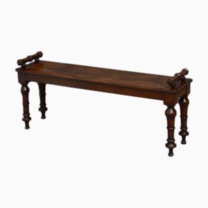 Gothic Revival Oak Hall Bench