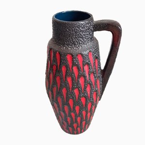 Vintage Ceramic Fat Lava Floor Vase by Scheurich Keramik, 1960s