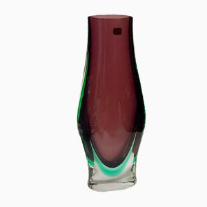 Italian Sommerso Murano Glass Vase